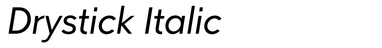 Drystick Italic